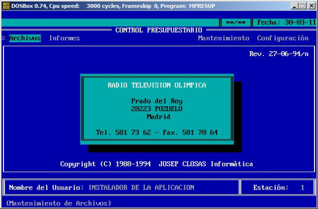 Control presupuestario
