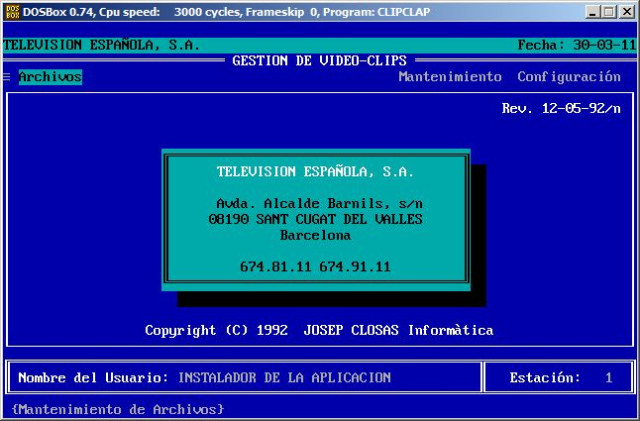 Gestión de videoclips